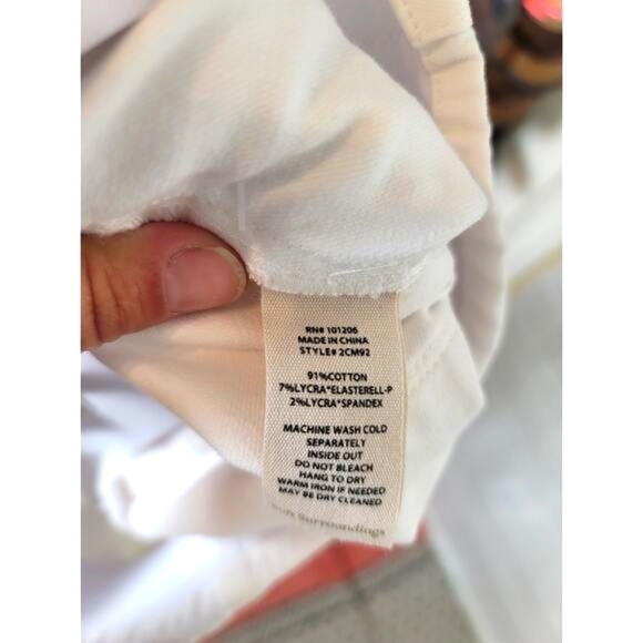 SOFT SURROUNDINGS THE ULTIMATE PULL ON SKINNY JEANS IN WHITE, SZ MEDIUM - Picture 9 of 14